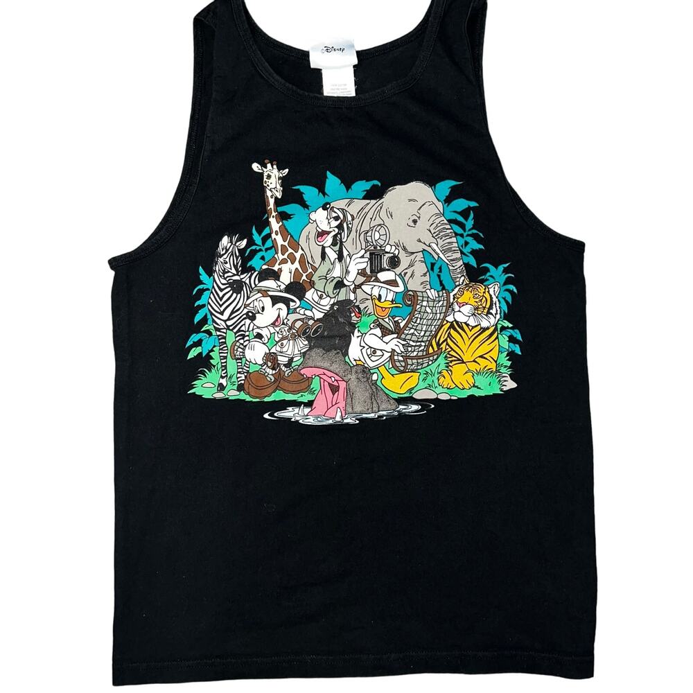Vintage Disney's Animal Kingdom graphic safari adult tank top size medium
